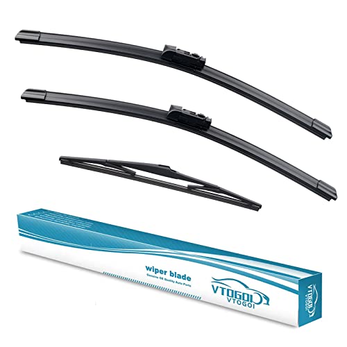 VTOGOI OEM Windshield Wiper Blades Replacement for Mazda CX5 CX9 CX5 CX9 2017 2018 2019 2020 2021 2022 2023 2024 2025 All Weather Original Factory Quality Front Rear Wipers Set 241814 Pack of 3 - Image 1