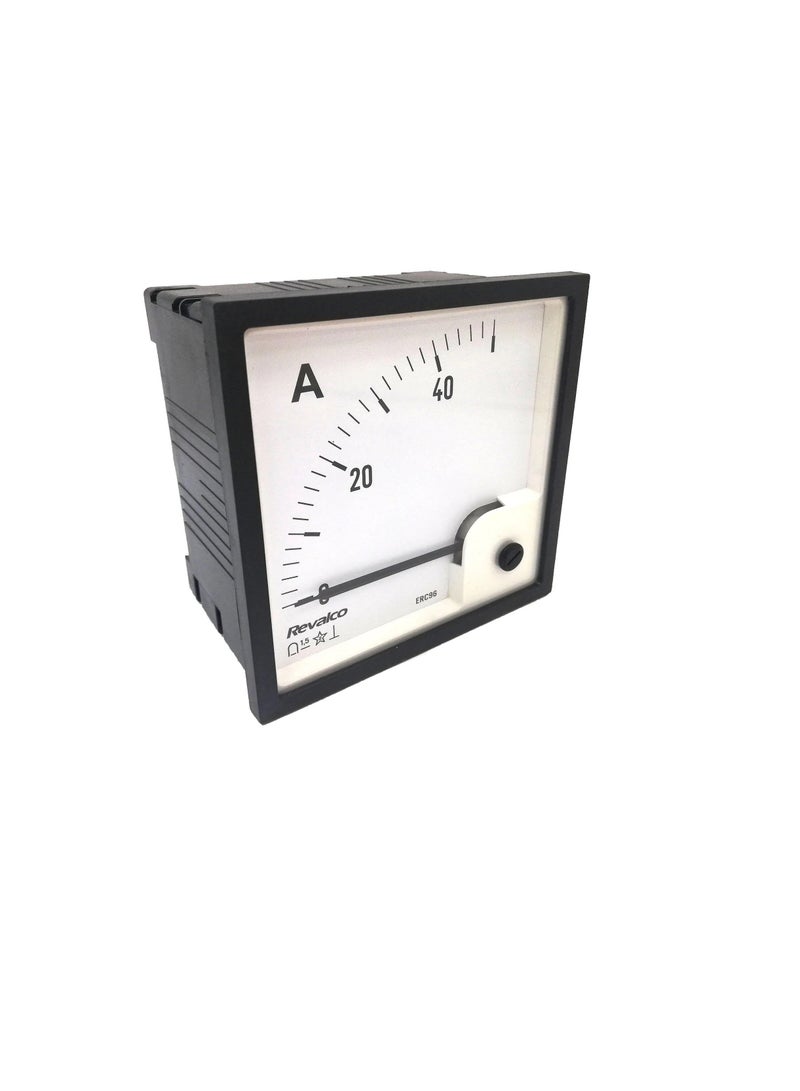 DC Analogue Panel Ammeter 72x72 - Direct Type - ERC72AD Revalco Italy - Image 2