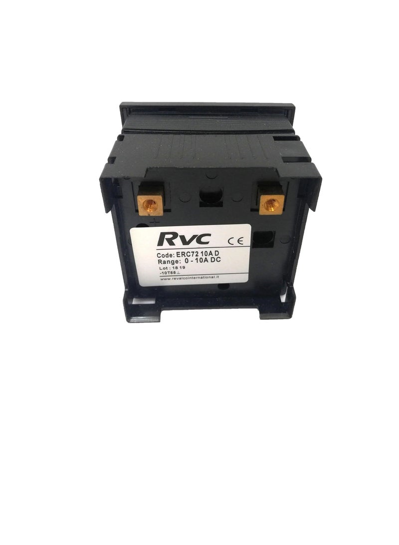 DC Analogue Panel Ammeter 72x72 - Direct Type - ERC72AD Revalco Italy - Image 1