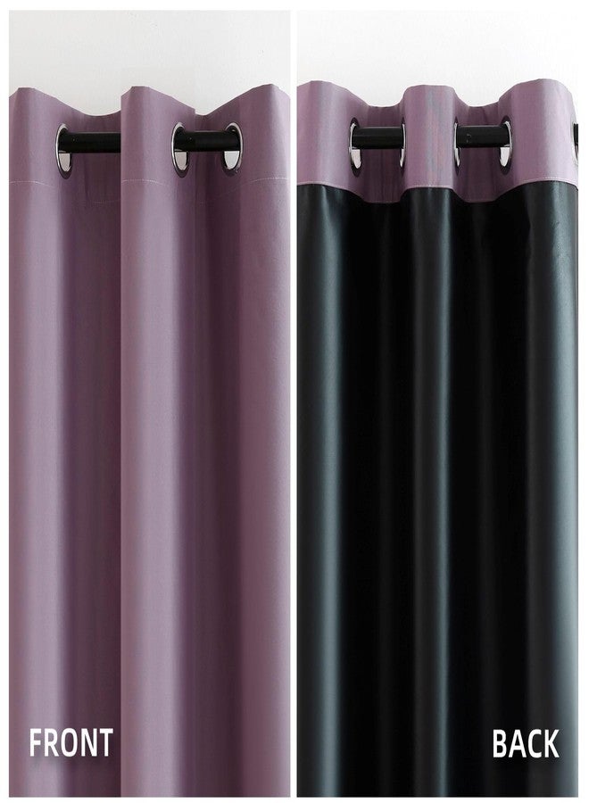 TMLTCOR 100% Purple Blackout Curtains for Bedroom,Black Out Curtains 84 Inch Long,Room Darkening Curtains for Living Room,Long Curtains Bedroom Curtains,Living Room Curtains,Thin Curtains,38 Wide - Image 3