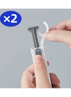 LOOPITYS （two-in-one）Portable  box for floss picks, carry 10*2  dental floss toothpick,teeth stick,tooth picks,floss picks  - Image 1