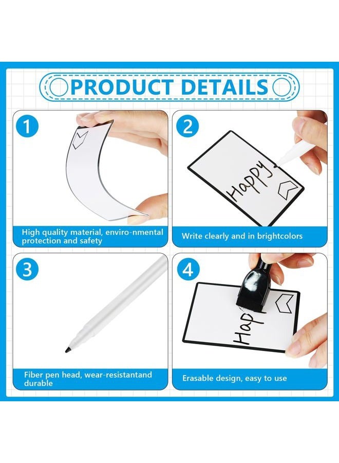 DEDC 90 Pcs Dry Erase Tokens MTG Set, MTG Tokens Cards for Magic The Gathering DIY Card Games Accessories, 80 Pcs Infinitokens with 5 Pcs Markers + 5 Cleaning Cloth - Image 3