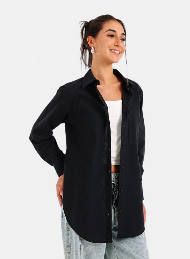 Carina Asymetrical Hem Shirt - Image 2