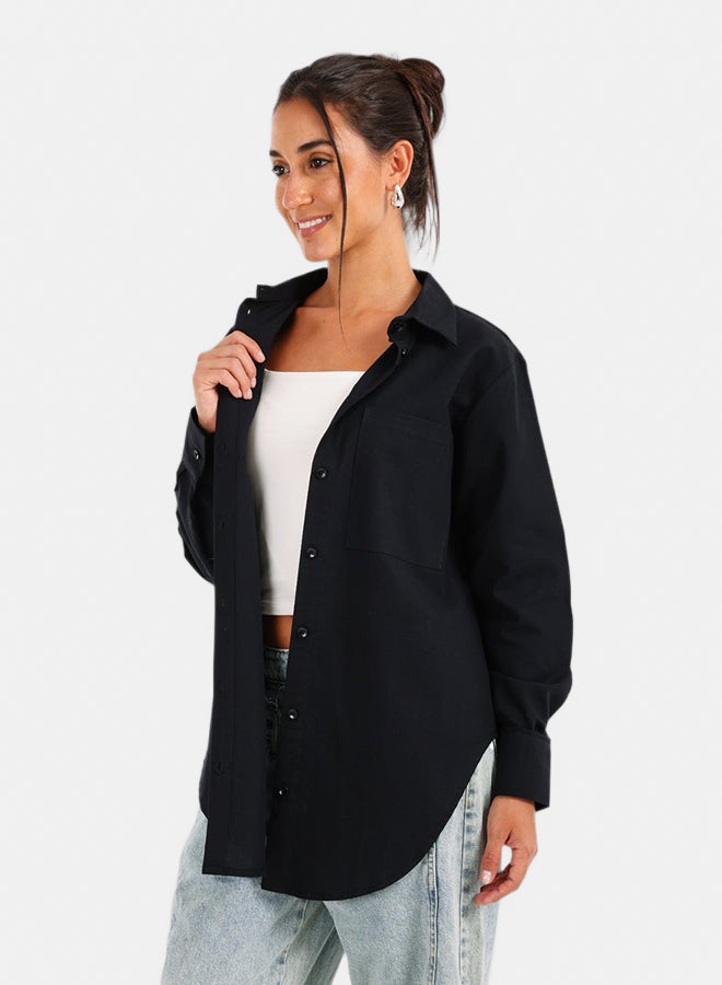 Carina Asymetrical Hem Shirt - Image 3