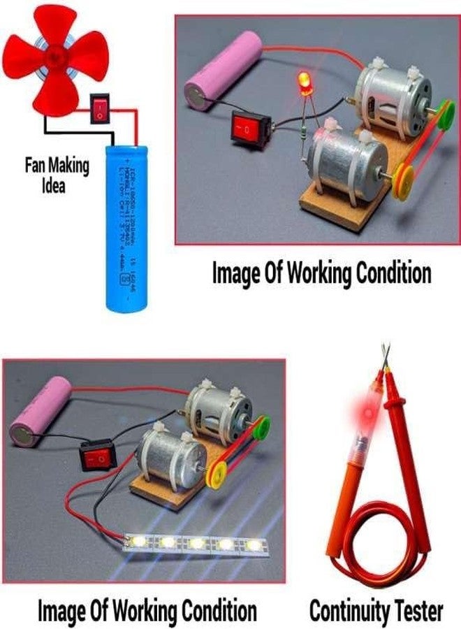 SYMFONIA Generator Making Dynamo Motor & All Necessary Experimental, Other Electronic Experiment Project Kit(74items) for Students - Image 2