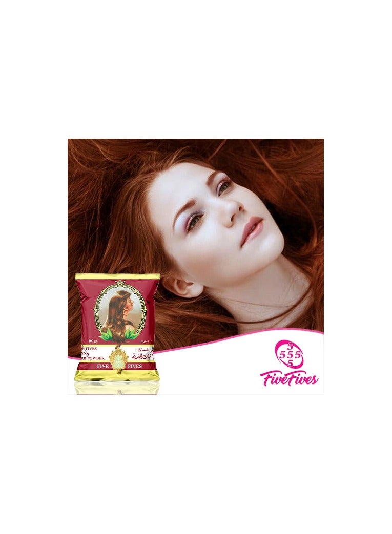 خمس خمسات بودرة الحناء الطبيعية من خمس خمسات 100 جرام - Image 2