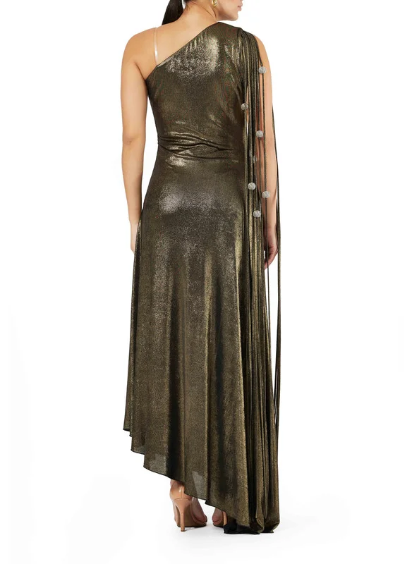 امري One shoulder asymmetrical dress
