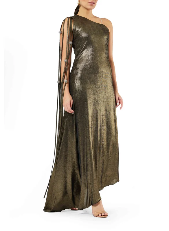 امري One shoulder asymmetrical dress
