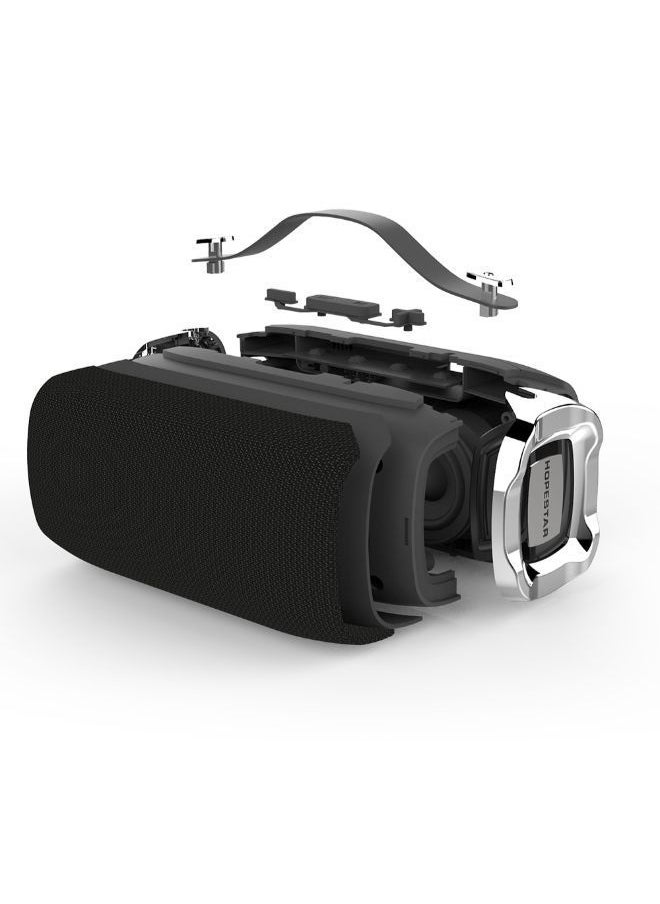 NIBEMINENT - Portable Wireless Bluetooth Speaker With FM Radio And Mic Support TWS Connection Black - Image 1