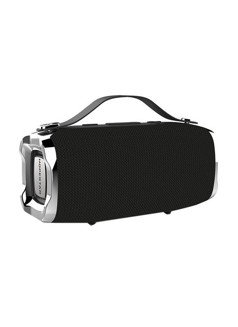Portable Wireless Bluetooth Speaker With FM Radio And Mic Support TWS Connection Black