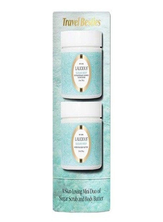LALICIOUS Travel Besties Sugar Reef (Scrub Scrub 2oz & Body Butter 2oz)