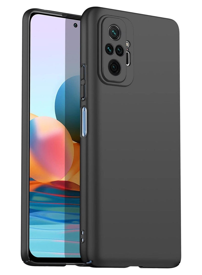 بورتوني حافظة شاومي ريدمي نوت 10 برو / ريدمي نوت 10 برو ماكس حافظة لينة مرنة من البولي يوريثان المطاطي باللون الأسود للكاميرا وغطاء خلفي واقٍ - Image 1