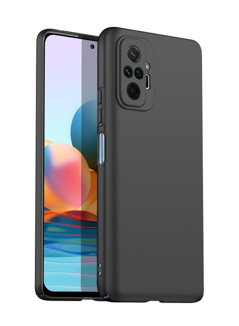 Xiaomi Redmi Note 10 Pro/Redmi Note 10 Pro Max Case Soft Flexible TPU Matt Black Camera Protective Back Cover