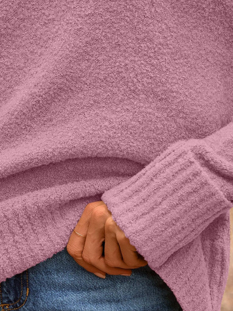 LILLUSORY Oversized Sweater Womens 2026 Fall Fashion Outfits Pullover Long Tunic Old Money Winter Cozy Clothes Cute Crewneck Trendy Knit Chunky Warm Knitted Ladies Top - Image 5