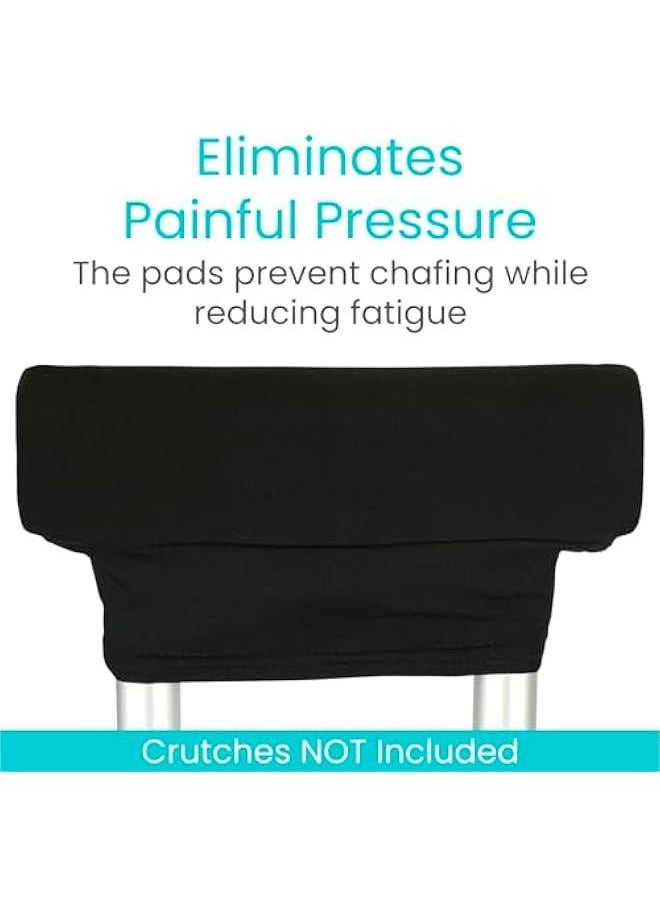Arabest - Premium Crutch Pads and Hand Grips for Comfortable Walking - Breathable, Washable Cushioning - Moisture Wicking and Odor Reducing Covers for Adult and Youth Crutches - Image 1