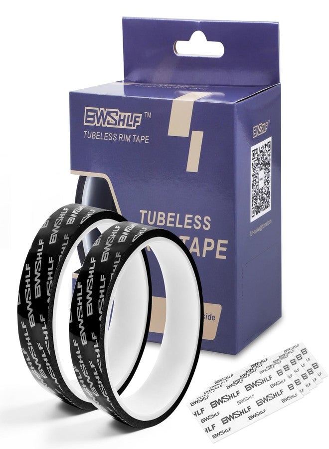 BWSHLF Tubeless Rim Tape 2 Rolls, 31mm x 10m, 19, 21, 23, 25, 27 and 29mm Options, Bike Rim Tape Strong Adhesion with 12pcs Seal Patches for Mountain and Road Bikes - Image 1