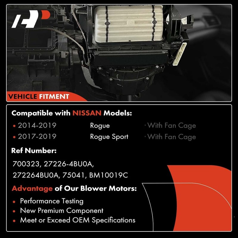 A-Premium HVAC Blower Motor Assembly for Nissan Rogue - Image 3