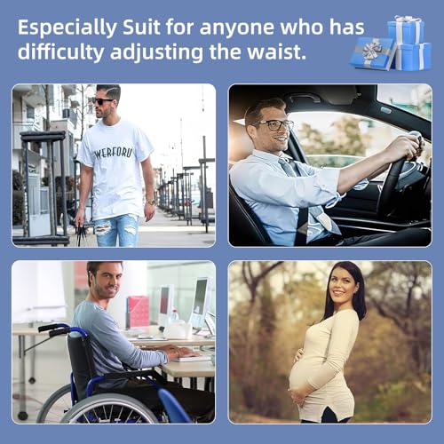 WERFORU Men 2 Loop No Buckle Elastic Belt for Women Men side belts, Fit 1.5 Inch Belt Loop - Image 5