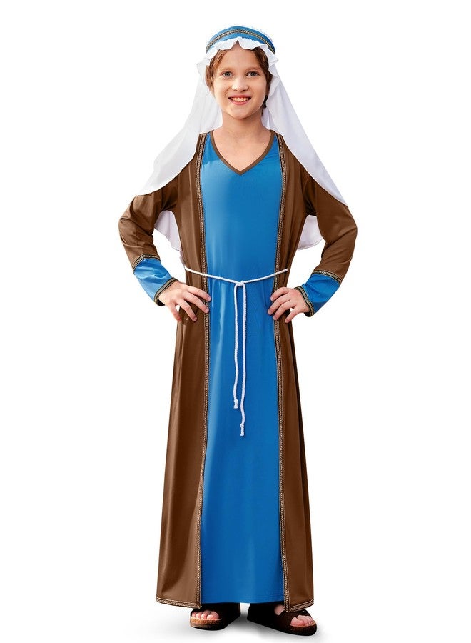BesserBay Christmas Big Boys Shepherd Elder Joseph Party Outfit Nativity Gown with White Headpiece 11-12 Years - Image 1