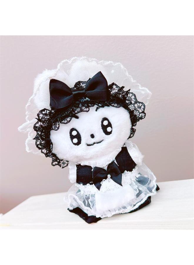 Only Clothes] Cotton Doll 10cm Baby Clothes Cloak Clothes Skirt Jumpsuit Climbing Clothes Year Suit-Specifications:10cm-Color:10cm Stylish Zipper Jacket White - Image 5