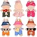 ibayda Total 6 Sets Various Style Cute Doll Clothes Accessories for 17cm Dolls Soft Stylish Costume Accessories Doll Not Icluded - Image 2