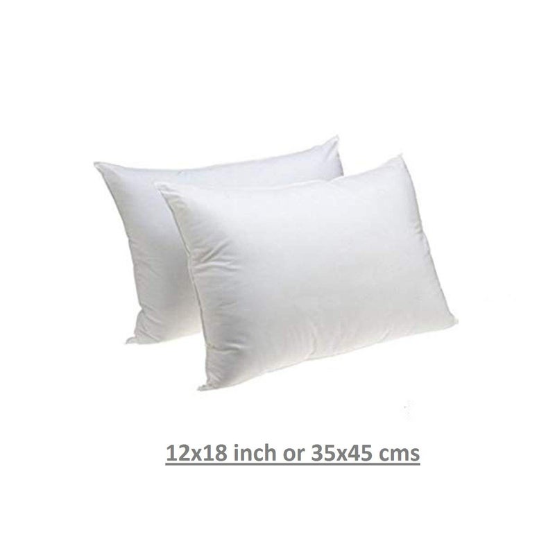 LASER WINGS LASER WINGS Small Microfiber CushionsPillow for Sofa Bed and Special for Kids 12 x 18 inch 30x45 cm White Pack of 5  - Image 2
