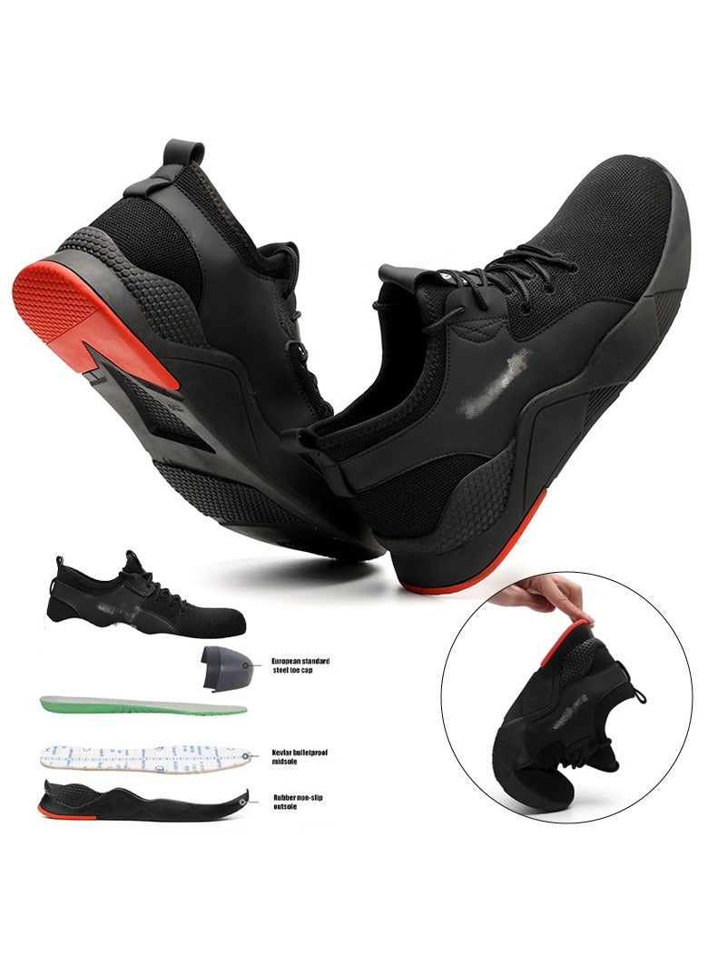 Verci Steel Toe Sneakers for Men Comfortable Safety Shoes Non Slip ...