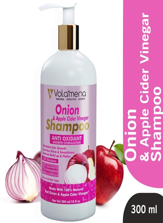 VOLAMENA WITH DEVICE Volamena Onion & Apple Cider Vinegar Hair Shampoo With Onion For Hair Growth & Hair Fall Control 300 ml - Image 1