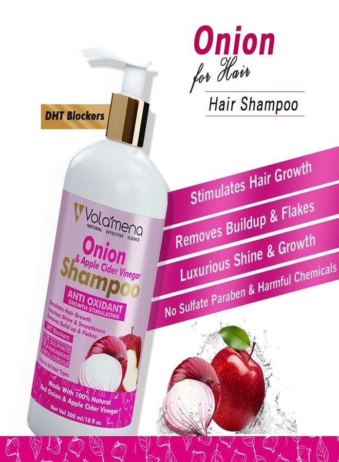VOLAMENA WITH DEVICE Volamena Onion & Apple Cider Vinegar Hair Shampoo With Onion For Hair Growth & Hair Fall Control 300 ml - Image 3