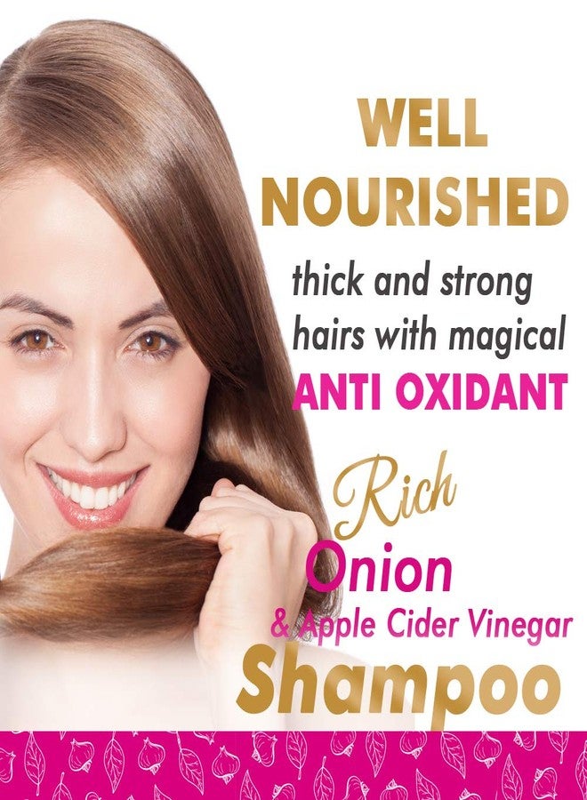 VOLAMENA WITH DEVICE Volamena Onion & Apple Cider Vinegar Hair Shampoo With Onion For Hair Growth & Hair Fall Control 300 ml - Image 2