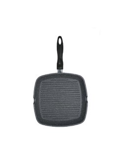 PARFAIT Marble Coated Square Non-Stick Grill Pan Dark Grey And Black 28 X 4.5 Cm Xb-40828  - Image 2