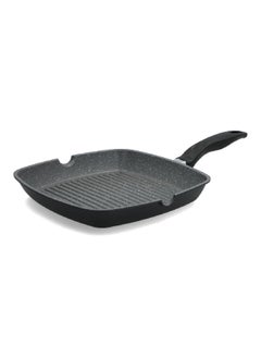 PARFAIT Marble Coated Square Non-Stick Grill Pan Dark Grey And Black 28 X 4.5 Cm Xb-40828  - Image 3