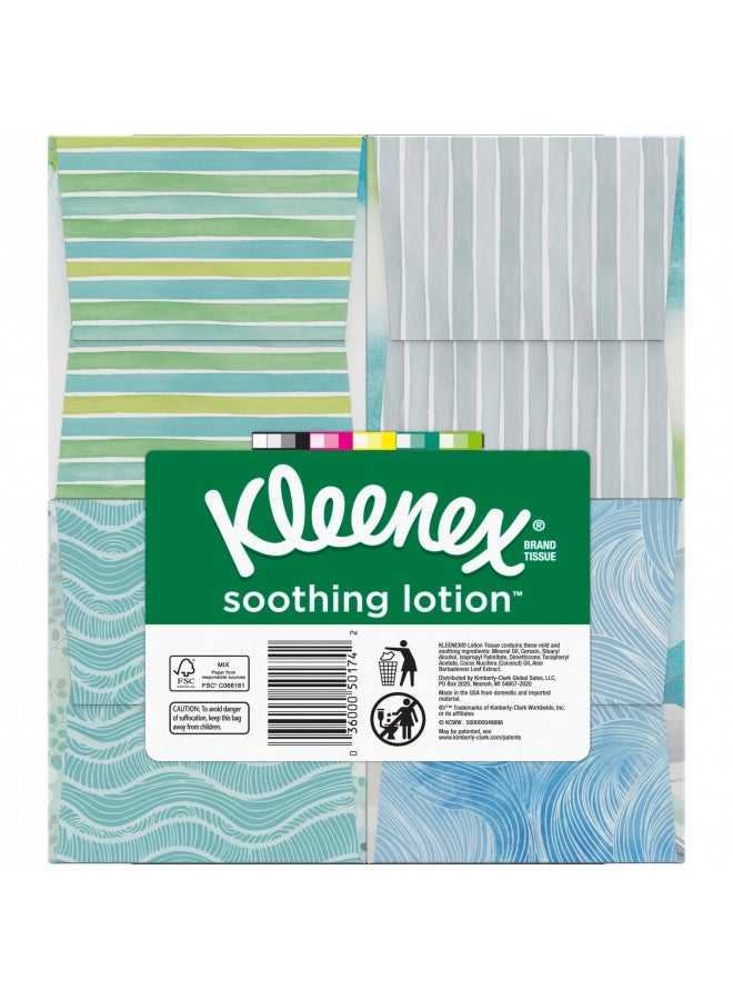 Kleenex Kleenex Soothing Lotion Facial Tissues with Coconut Oil, Aloe & Vitamin E, 4 Cube Boxes, 65 Tissues Per Box (260 Total Tissues) - Image 2