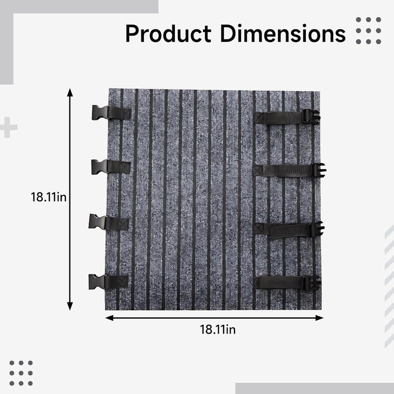 Rv Step Cover 18 X 18 in, Anti-Slip Motorhome Step Pad, Gray Camping Car Step Mat - Image 3