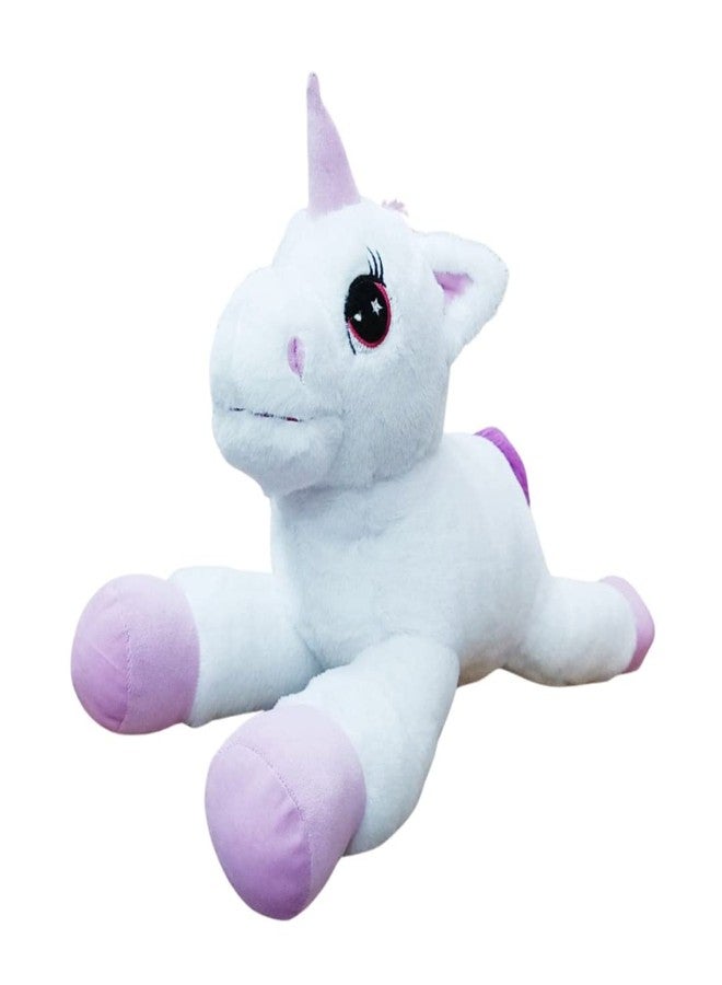 Stuff Tree Large Unicorn 60cm Soft Toys for Kids Girls White & Purple Color | Gift for Wife Boyfriend HusbandSoft Toys for Girls, Baby Toys Sleeping Unicorn - Image 3