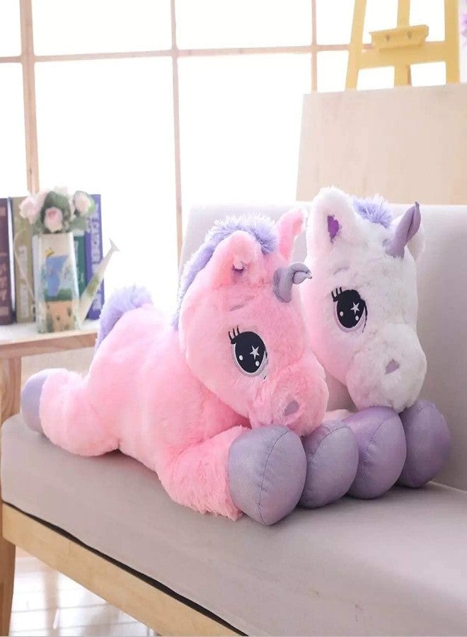 Stuff Tree Large Unicorn 60cm Soft Toys for Kids Girls White & Purple Color | Gift for Wife Boyfriend HusbandSoft Toys for Girls, Baby Toys Sleeping Unicorn - Image 5