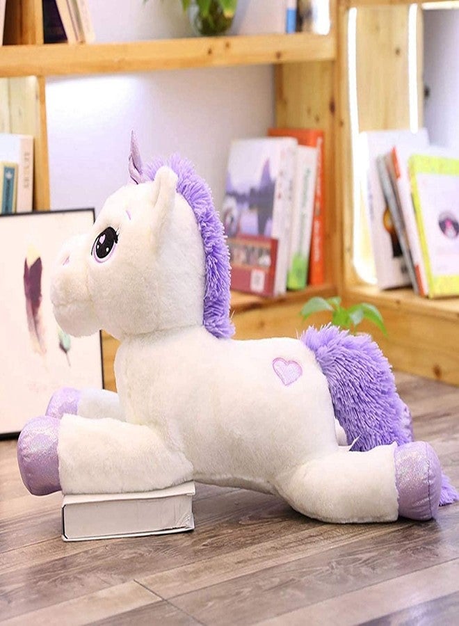 Stuff Tree Large Unicorn 60cm Soft Toys for Kids Girls White & Purple Color | Gift for Wife Boyfriend HusbandSoft Toys for Girls, Baby Toys Sleeping Unicorn - Image 1