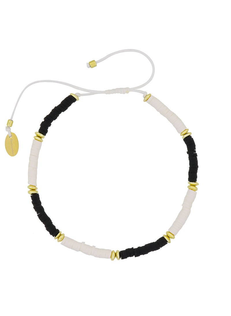 Fashionbox Paradise Surfer Anklet Multi 19Cm Gold Plated 