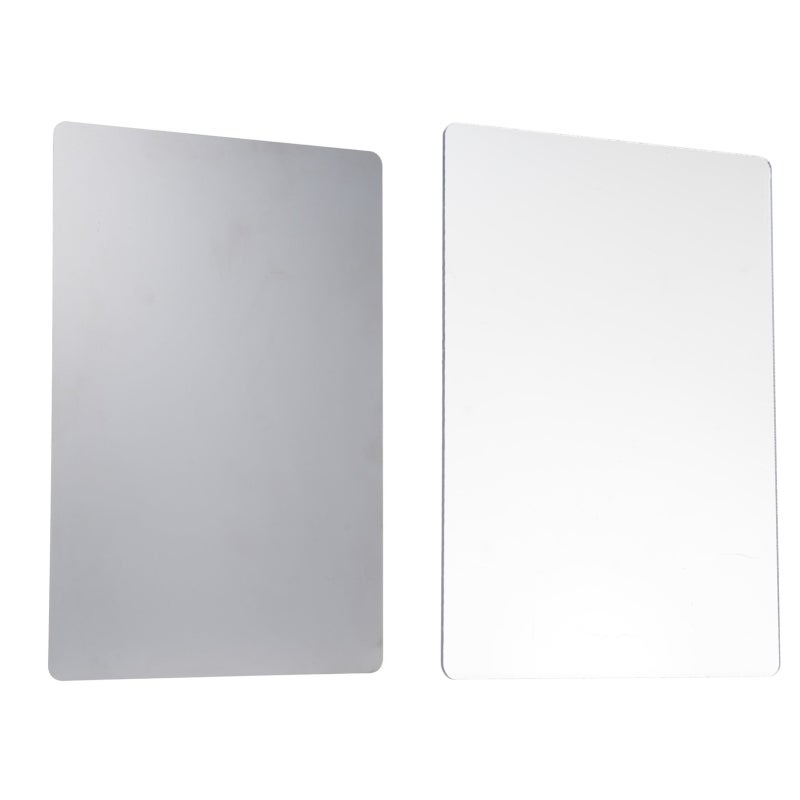 Standard Cutting Pads: 2-Pack 22x15cm Polycarbonate & Metal Plates - Durable Sturdy Clear Smooth Surface Pads for Die Cutting Machine for A5 Size Die Cutting Embossing Machines - Image 1
