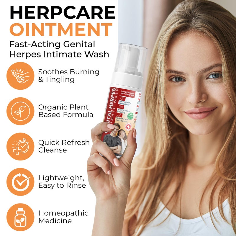 Terramed Just Think Comfort Genital Herpes Intimate Wash | Fast Acting HerpCare | Medicated | Soothes Itching, Tingling & Burning | Soothes Genital Herpes & Genital Discomfort - Image 2