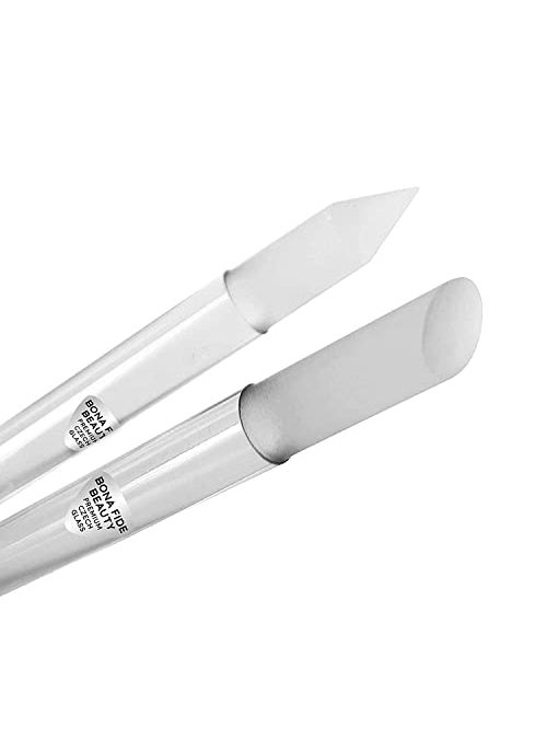 Bona Fide Beauty - BONA FIDE BEAUTY Glass Cuticle Pusher - Dual Ended Manicure Stick - Premium Czech Tools - Image 1
