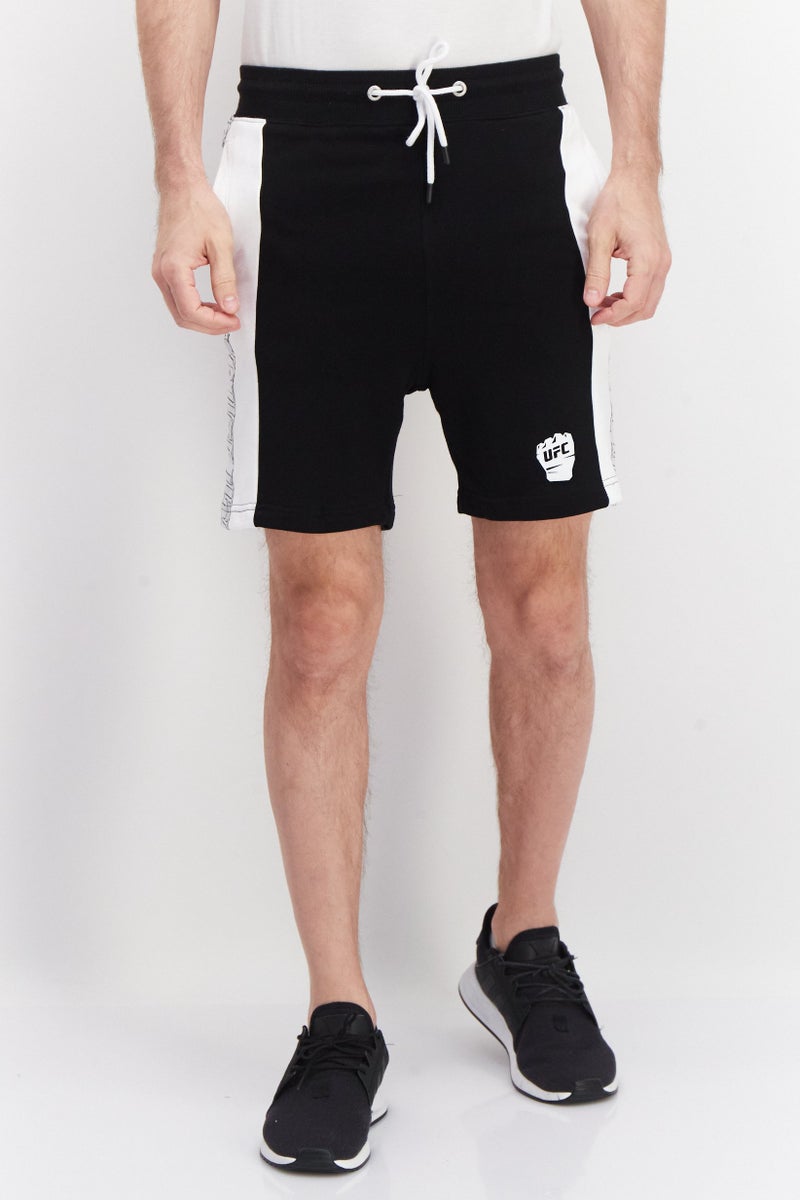 Ufc Men Sportswear Fit Drawstring Shorts, Black - Image 1
