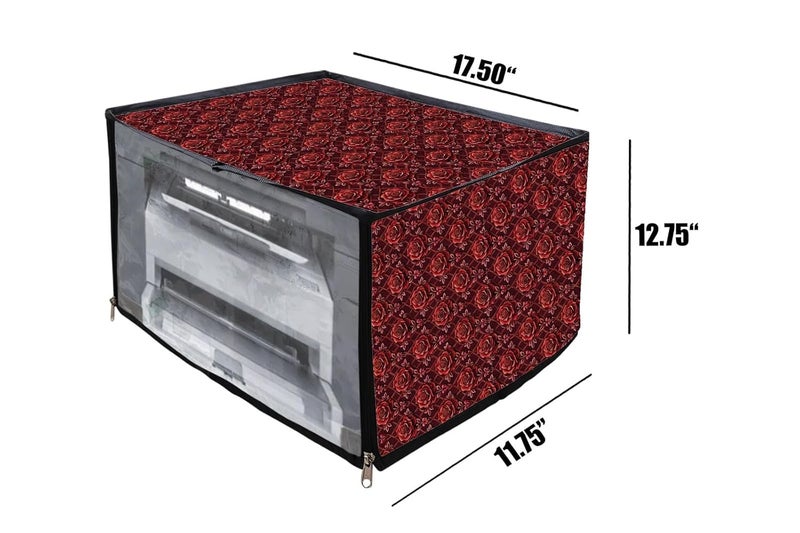 Avideco Printer Cover for HP 1005 Printer with Zipper for Dust Protection (Check) - Image 2