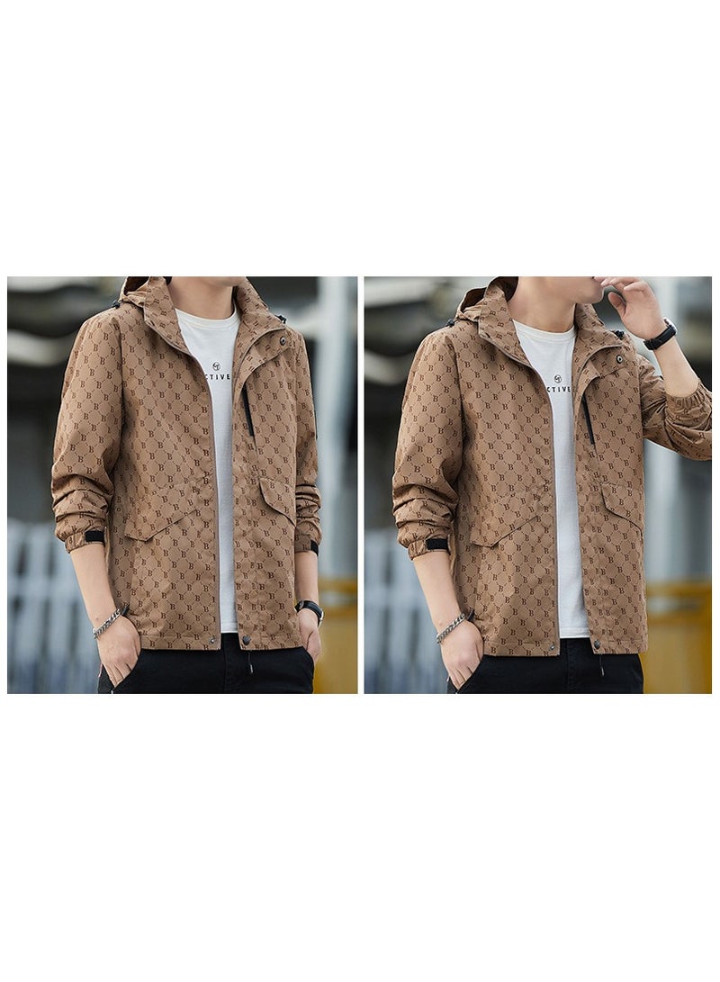 Fashionable Men's Windproof And Waterproof Outdoor Sports Hooded Jacket  - Image 3