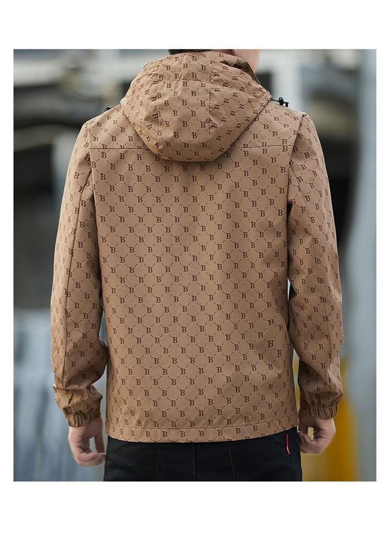 Fashionable Men's Windproof And Waterproof Outdoor Sports Hooded Jacket  - Image 4