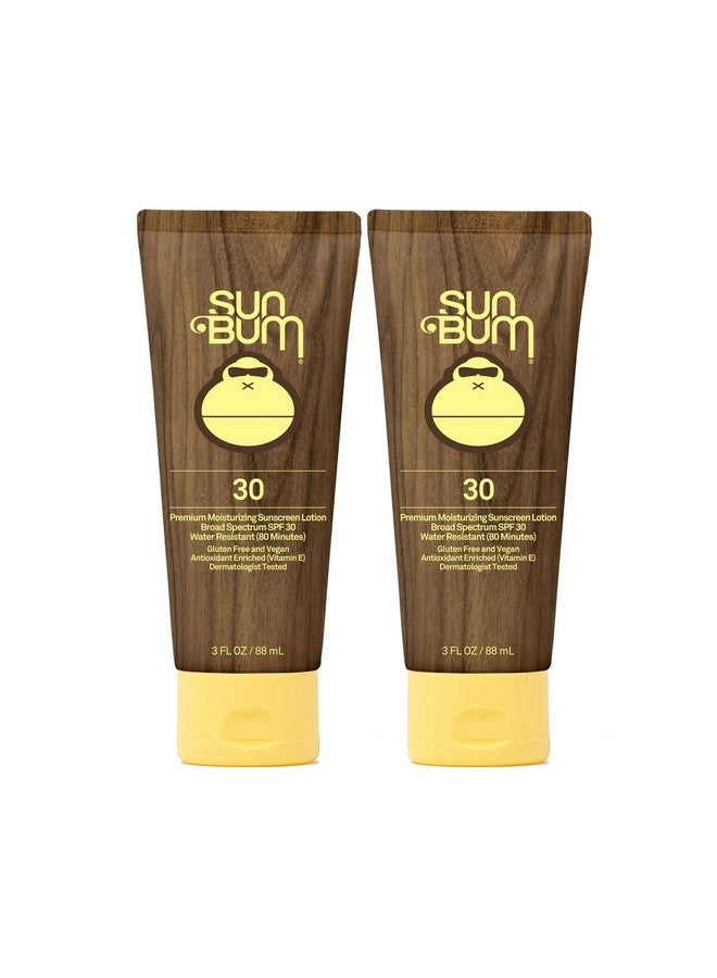 Sun Bum Original Spf 30 Sunscreen Lotion | Vegan And Hawaii 104 Reef Act Compliant (Octinoxate & Oxybenzone Free) Broad Spectrum Moisturizing Uva/Uvb Sunscreen With Vitamin E | 3 Oz (Pack Of 2) - Image 1