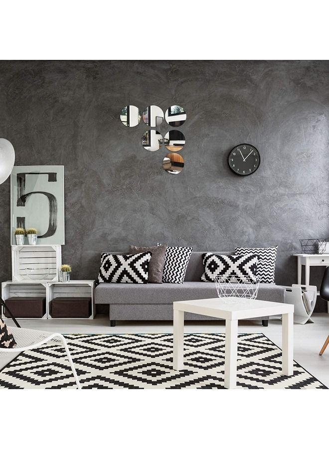 LAMSIT IBDAA Acrylic Circles 3mm Thick 16 Pack 8 Inch Silver Mirror - Image 5