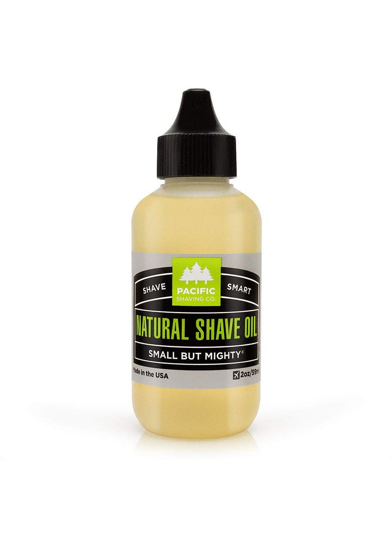 pacific shaving company - Pacific Shaving Company Natural Shaving Oil - Shaving Oil for Men & Women - Avocado Oil, Sunflower Seed Oil & Vitamin E Oil for Face, Legs, Arms & Full Body - Unisex Beard & Shave Care (2 Oz) - Image 1