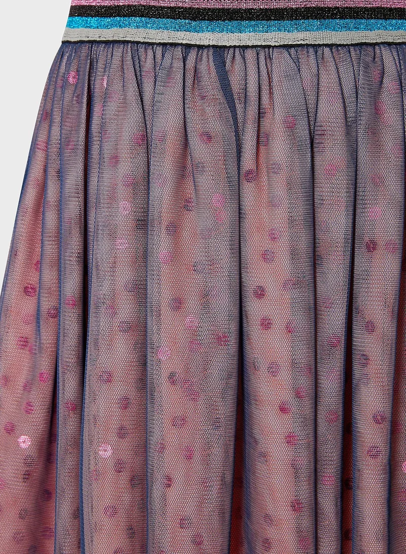 MONSOON Teen Sequin Detail Tulle Skirt