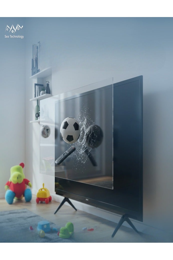 Sea Technology 86 Inch Tv Screen Protector, Made of Solid Acrylic Material with a Thickness of 3 mm, Anti Blue light, Anti Scratches, Guard against Radiation, Compatible with all Types of screens - Image 4